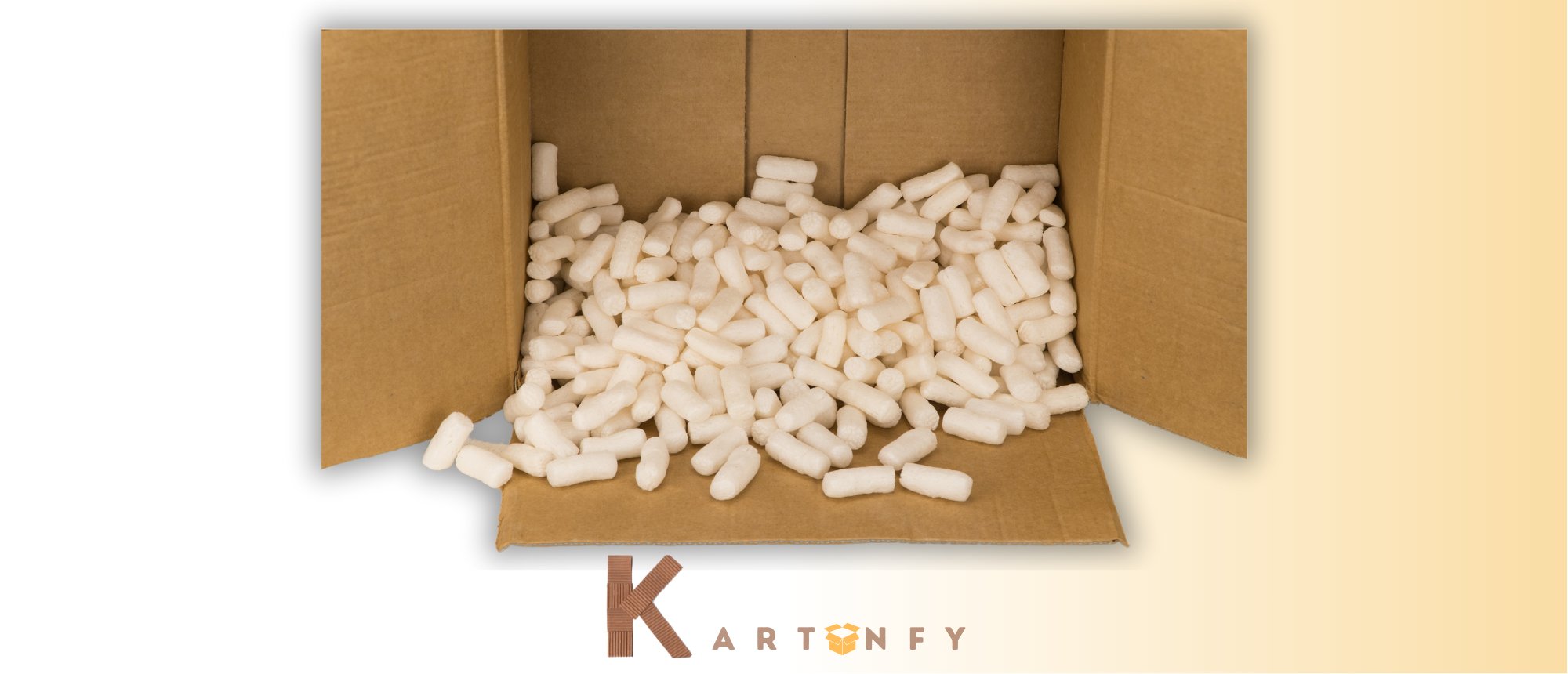 Packaging peanuts for shipping, moving and storing