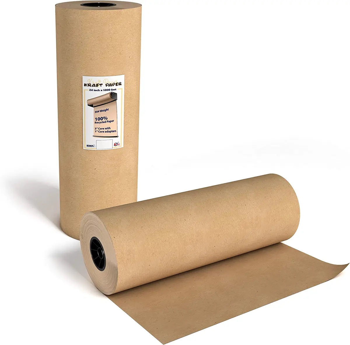 Roll of brown kraft paper